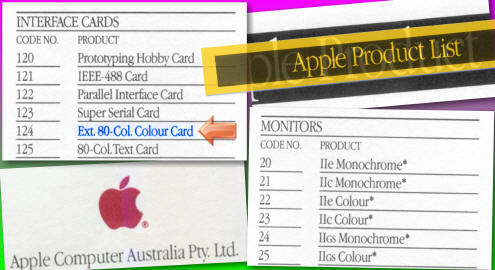 Extended 80-Column Colour Card A661-91097 - NTSC/50 for PAL Apple //e