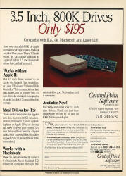3.5" 800K Drive ad Central Point Software (MacUser Dec 1986)