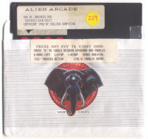 Alien Arcade original Apple II disk