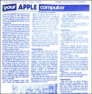 Apple II at Hong Kong Golden Shopping Centre - Your Computer magazine (May 1984)