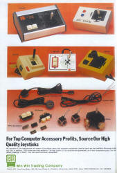 Apple II joysticks & accessories ad (Nov 1983)