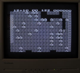 Boulder Dash mono Mac LC Apple IIe Card screenshot