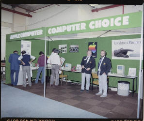 Computer Choice Apple dealer exhibit at Computer '86 expo Perth