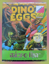 Dino Eggs original Apple II box (1983 Micro Fun)