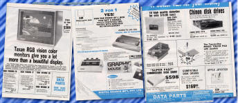 Taxan RGB Vision, Graphic Mouse, Magic Touch Pad ads - Jan 1985 APC