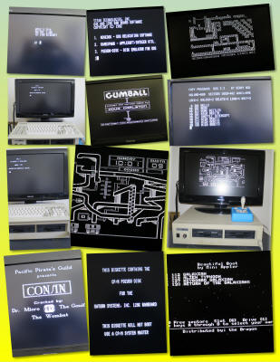 Lingo 128 Apple II clone screenshots - CP/M, Gumball, Championship Lode Runner