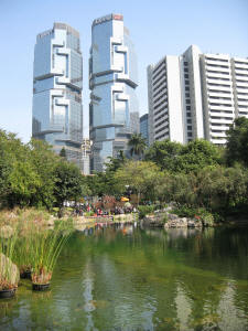 Lippo Centre in Hong Kong (built by Alan Bond of Perth and originally the "Bond Centre") - Jan 2011