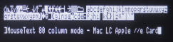 Mac LC Apple IIe Card MouseText 80 column sample