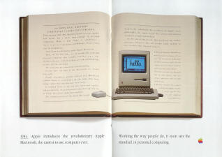 Macintosh 1984 launch - A History of Personal Computing brochure