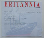 Former Royal Yacht Britannia admission ticket