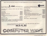 1982 Myer Computer Wave ad for Atari 400 & Apple II