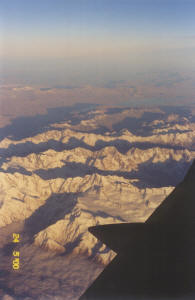 Mt Cook - New Zealand's highest mountain - May 2000 view from plane