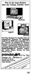 Apple IIGS Pandasoft (Berlin) ad (Der Spiegel 1987)