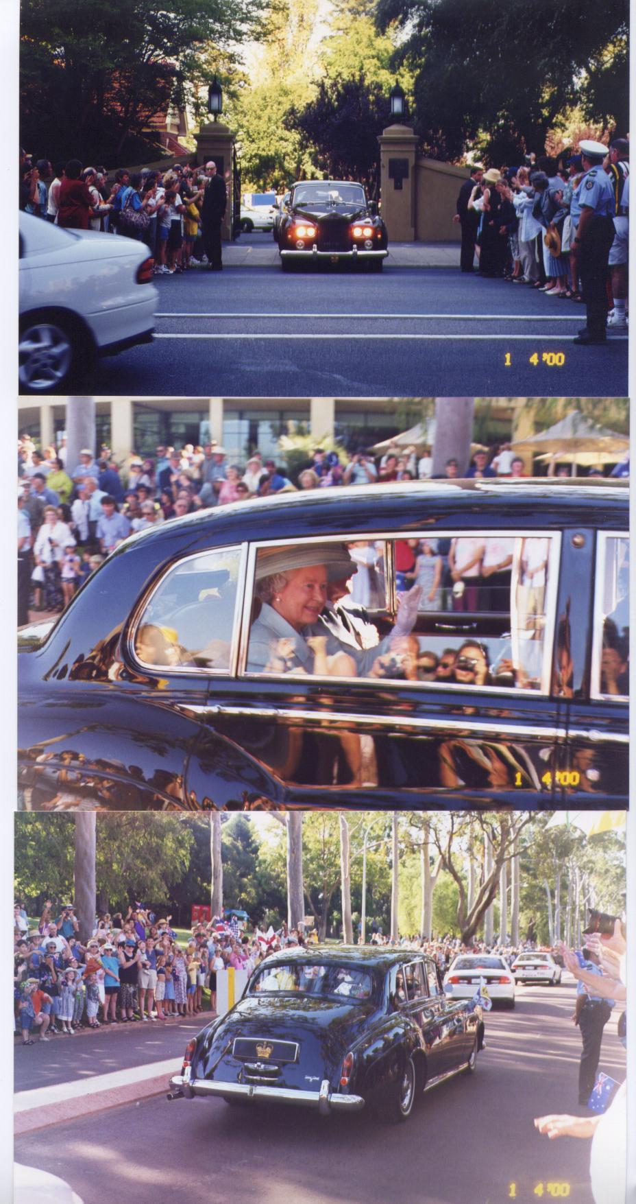The Queen leaving Government House in Perth and at Kings Park (April 1, 2000) - cvxmelody photos