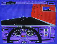 Test Drive (8-bit) NTSC TV screenshot (Apple IIGS)
