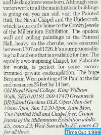 Greenwich 1999 attractions (TimeOut article)